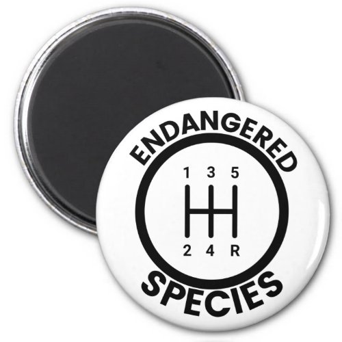 5 Speed Endangered Species Magnet