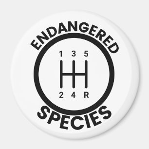 5 Speed Endangered Species Magnet