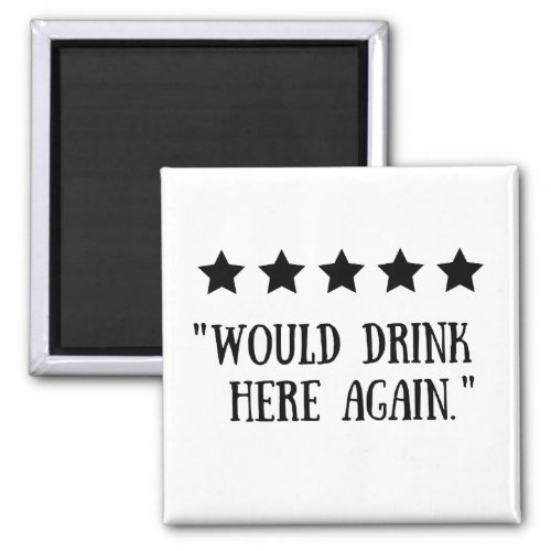 5 Star Bar Pub Coffee Shop or Cafe Rating Review Magnet