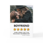 5 Star Boyfriend | Funny Valentines Holiday Card 5 Star Boyfriend | Funny Valentines Holiday Card