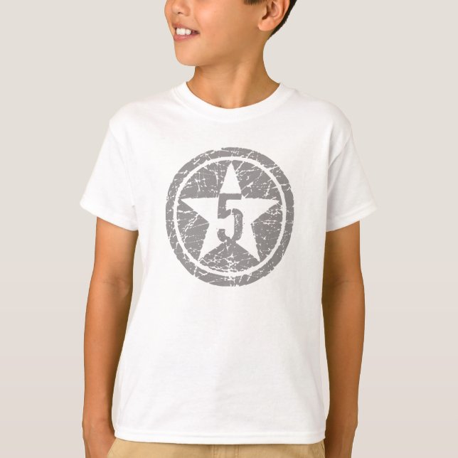 5 STAR cracked BIRTHDAY Tee (Front)