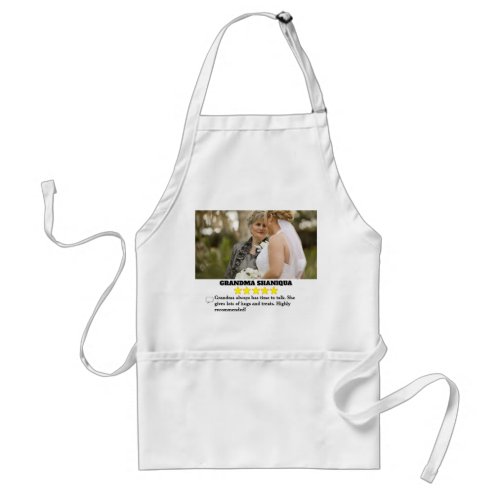 5 Star Grandma Review with Photo  Adult Apron