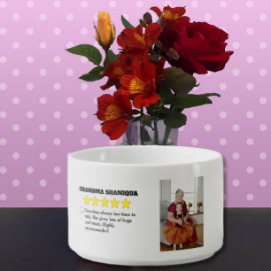 5 Star Grandma Review with Photo Bowl