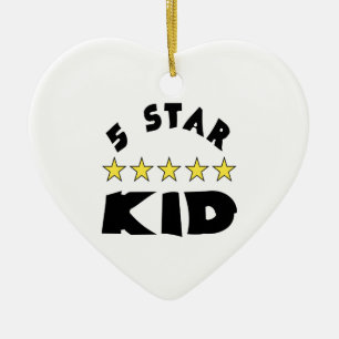 5 Star Kid Ceramic Ornament