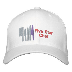5 Star Michelin Chef Embroidered Cap