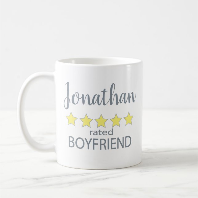 5 Star Rated Boyfriend Coffee Mug (Left)