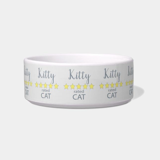 5 Star rated Cat Bowl (Front)
