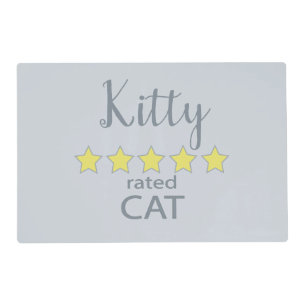 5 Star rated Cat Placemat