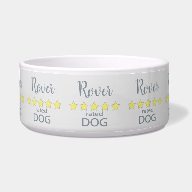 5 Star rated Dog Bowl (Front)