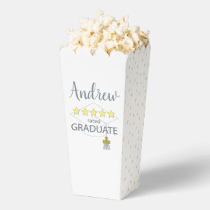 5 Star Rated Graduate Popcorn Favor Boxes