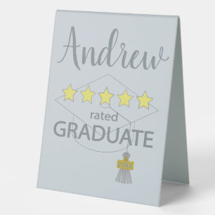 5 Star Rated Graduate Table Tent