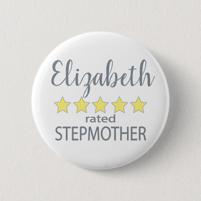 5 Star Rated Stepmother Button (Front)