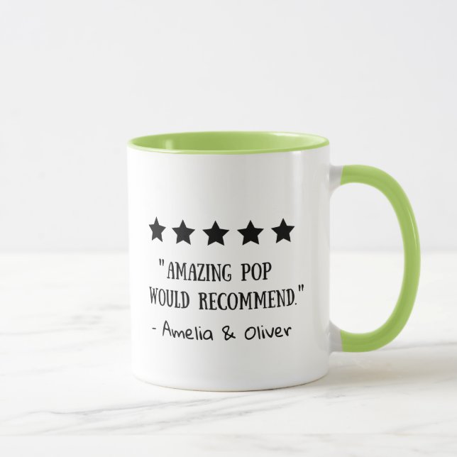 5 Star Rating Amazing Pop Recommended Top Rated Mug (Right)