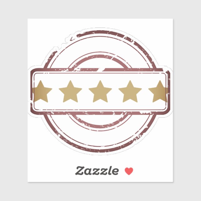 5-Star Rating Certified Sticker (Sheet)