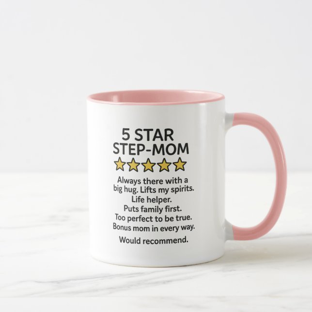 5 Star Step Mom  Mug (Right)