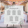 5 Table Eucalyptus Lavender Wedding Seating Chart Foam Board