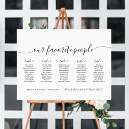 5 Tables Modern Our Favorite People Seating Chart