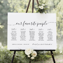 5 Tables Modern Our Favorite People Seating Chart