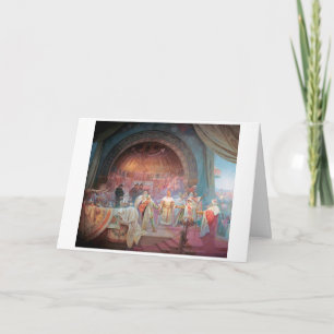 #5 The Bohemian King Premysl Otakar II, Mucha Card