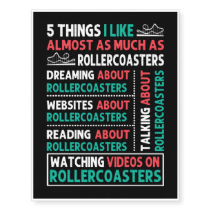 5 Things I Like About Roller Coaster Temporary Tattoos