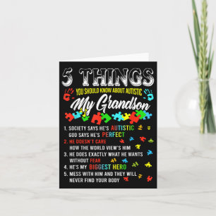 5 Things You Know About Autistic Grandson Autism A Card
