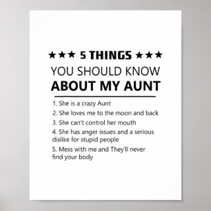 5 Things You Should Know About My Aunt Niece Nephe Poster