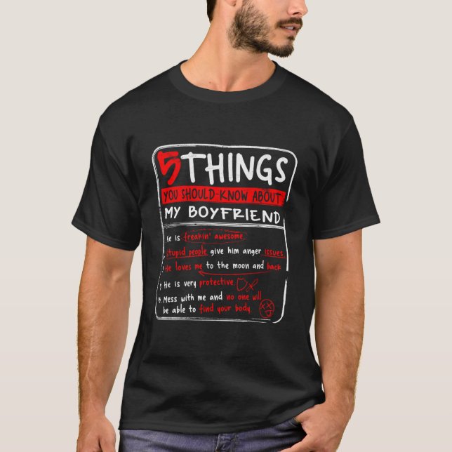 5 Things You Should Know About My Friend Friend T-Shirt (Front)