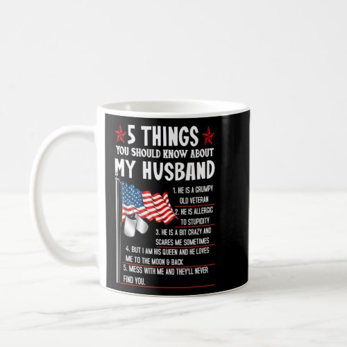 5 Things You Should Know About My Husband Grumpy V Coffee Mug