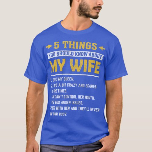 5 Things You Should Know About My Wife Funny Mommy T_Shirt