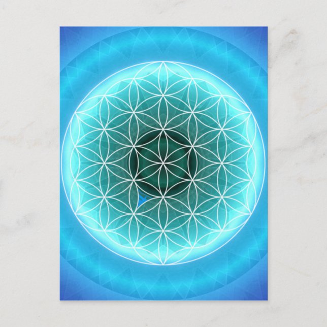 5 throat chakra lightblue created by Tutti Postcard (Front)