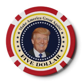 $5 Trump Set Of Poker Chips