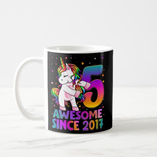 5 Unicorn Flossing 5Th Unicorn Py Coffee Mug