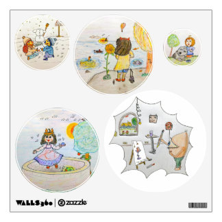 5 wall stickers