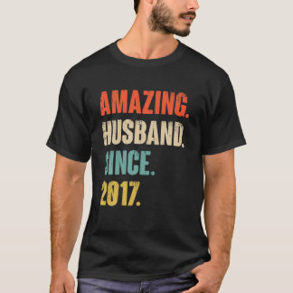 5 Wedding Aniversary Gift Him - Amazing Husband Si T-Shirt