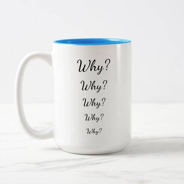 5 Whys of UX Two-Tone Coffee Mug (Left)