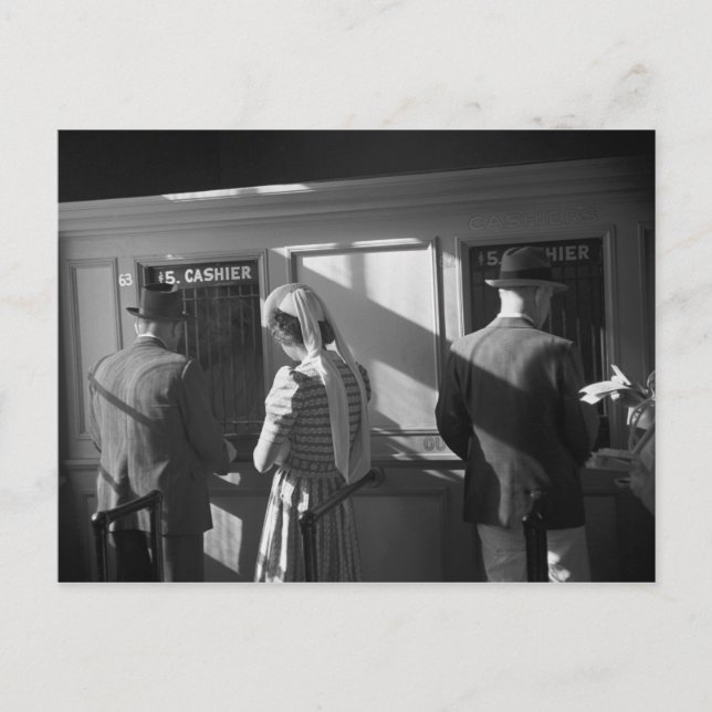 $5 Window, Hialeah Park, 1939 Postcard (Front)