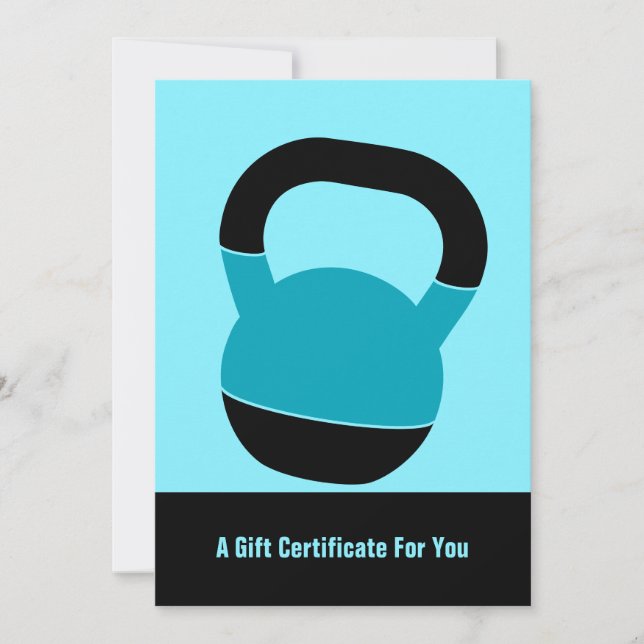 5"x7" Electric Blue Performance Gift Certificate (Front)