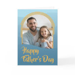 5"x7" Father's Day Card with Blue Waves and Arches 5"x7" Father's Day Card with Blue Waves and Arches