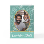 5"x7" Father's Day Card with Modern Leaf Designs 5"x7" Father's Day Card with Modern Leaf Designs