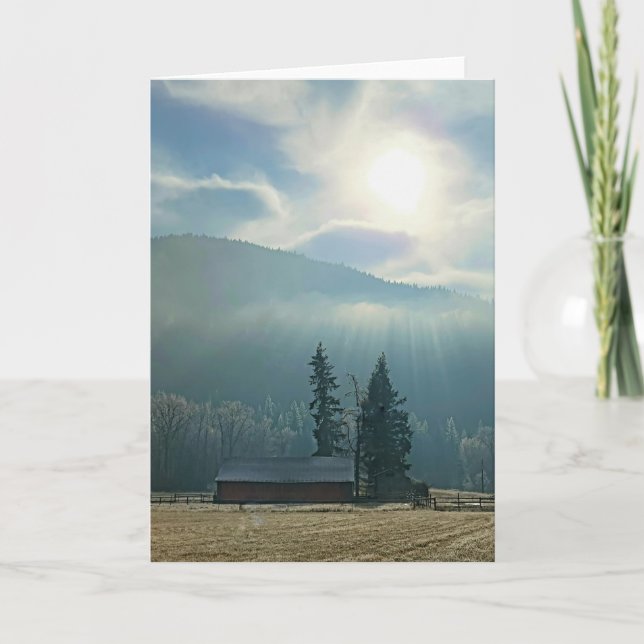 5"x7" Folded Card || Sun & Fog (Front)