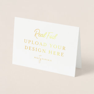5"x7" Folded Gold Foil Printing - Do It Yourself Card