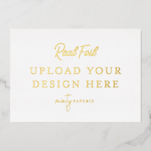 5"x7" Gold Foil Landscape Print - Do It Yourself Foil Invitation