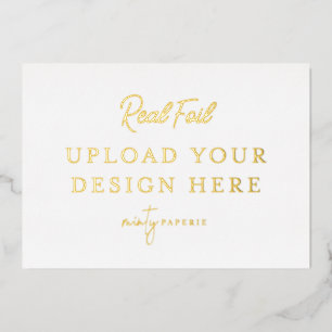 5"x7" Gold Foil Landscape Print - Do It Yourself Invitation