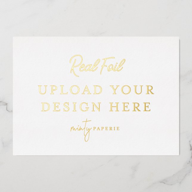 5"x7" Gold Foil Landscape Print - Do It Yourself Invitation (Front)
