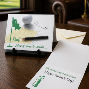 5"x7" Golf Themed Father's Day Card