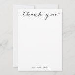 5 X7  Script Font Thank You Cards at Zazzle