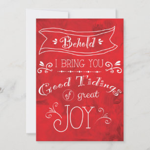 5"x7" Tidings of Joy Christmas cards by Jan Marvin