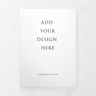 5”x7” Wedding Trifold Letter Fold Program