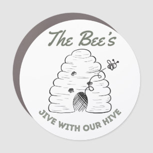 5 x 5 medium Bee magnet