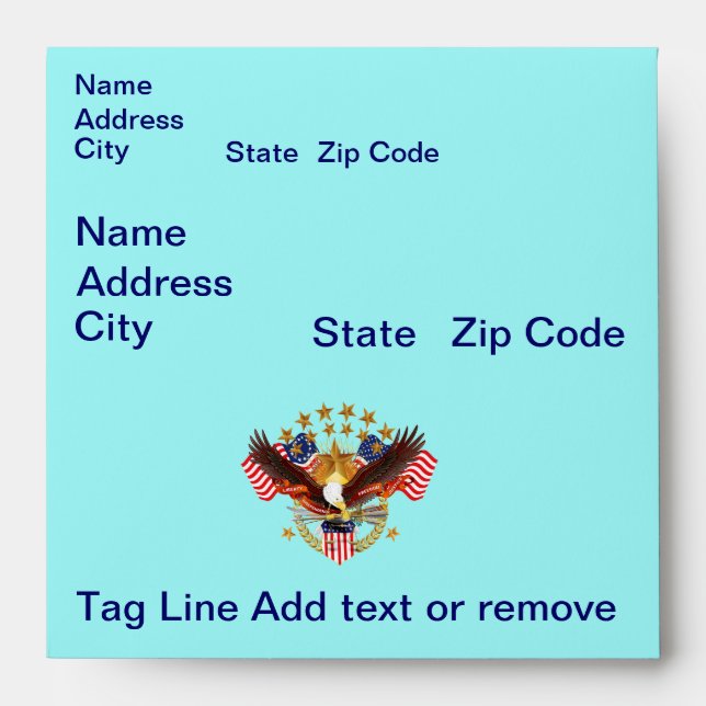 5 ½” x 5 ½ ”.Square Invitation Envelope (Front)